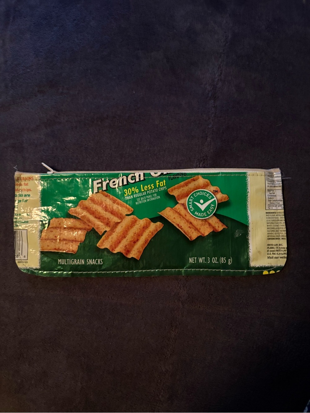 Green Multigrain Sunchips Snack-Inspired pencil Pouch